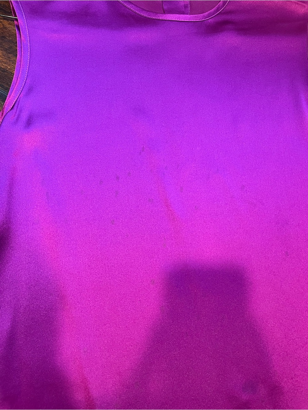 CHANEL Magenta Silk Sleeveless Shell Top - Picture 8 of 8